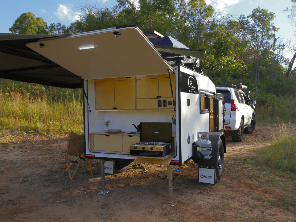 Anvil camper trailer kitchen
