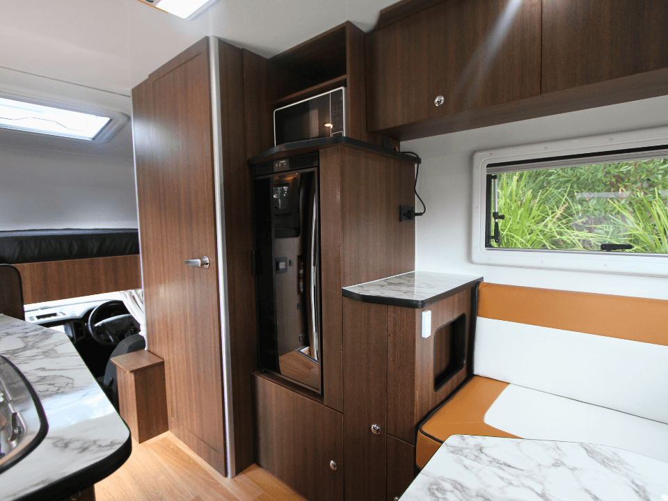 Long Weekend motorhome interior living area